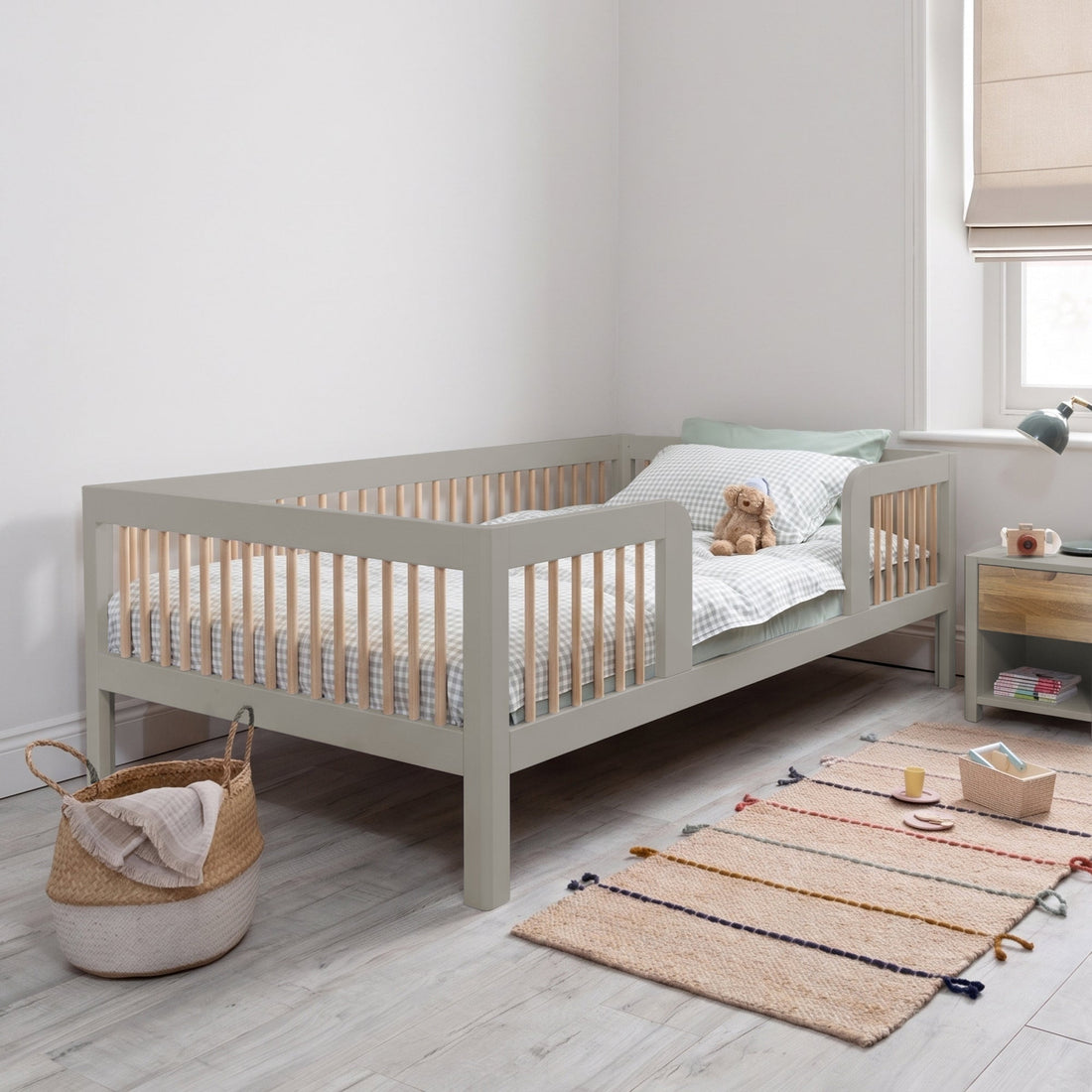 The Complete Guide to Best made-to-order kids beds for families moving into a new home in the UK 2026 - Roomix Transition Toddler Bed Oak Spindle