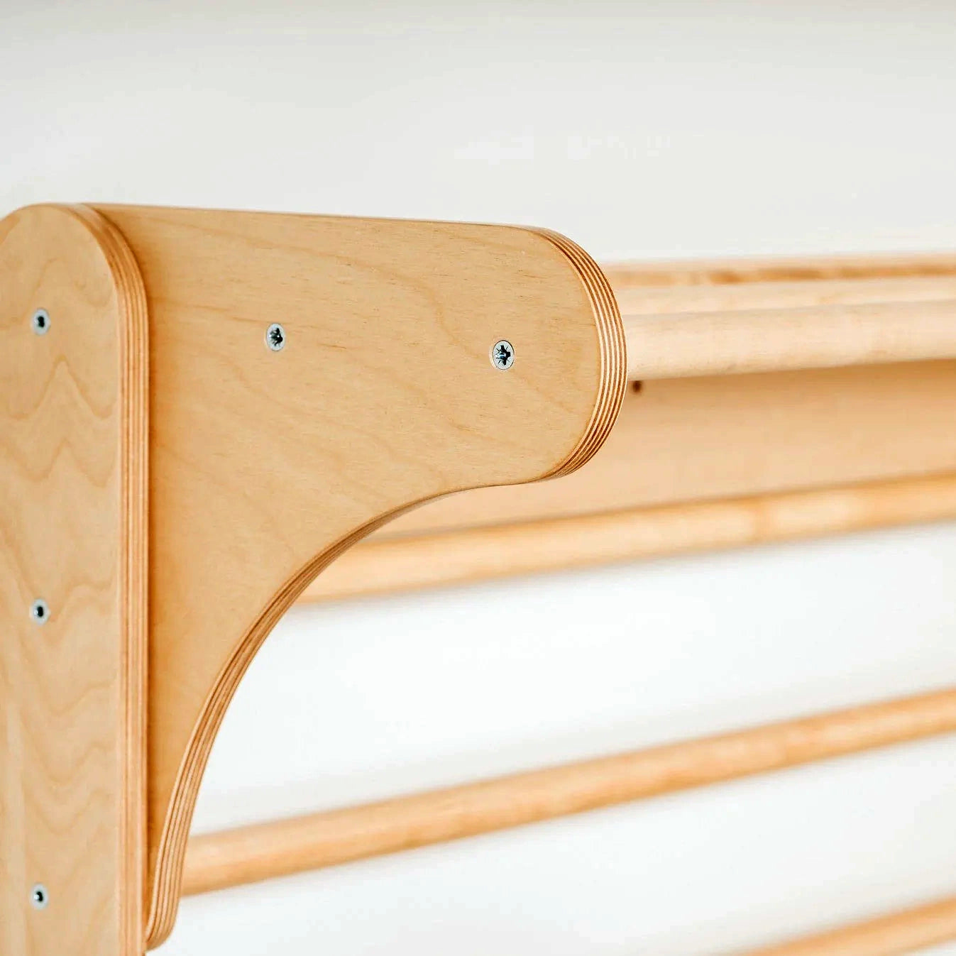 Pikler Dreieck & Sprossenwand 2-in-1 Kletterset mit Rampe