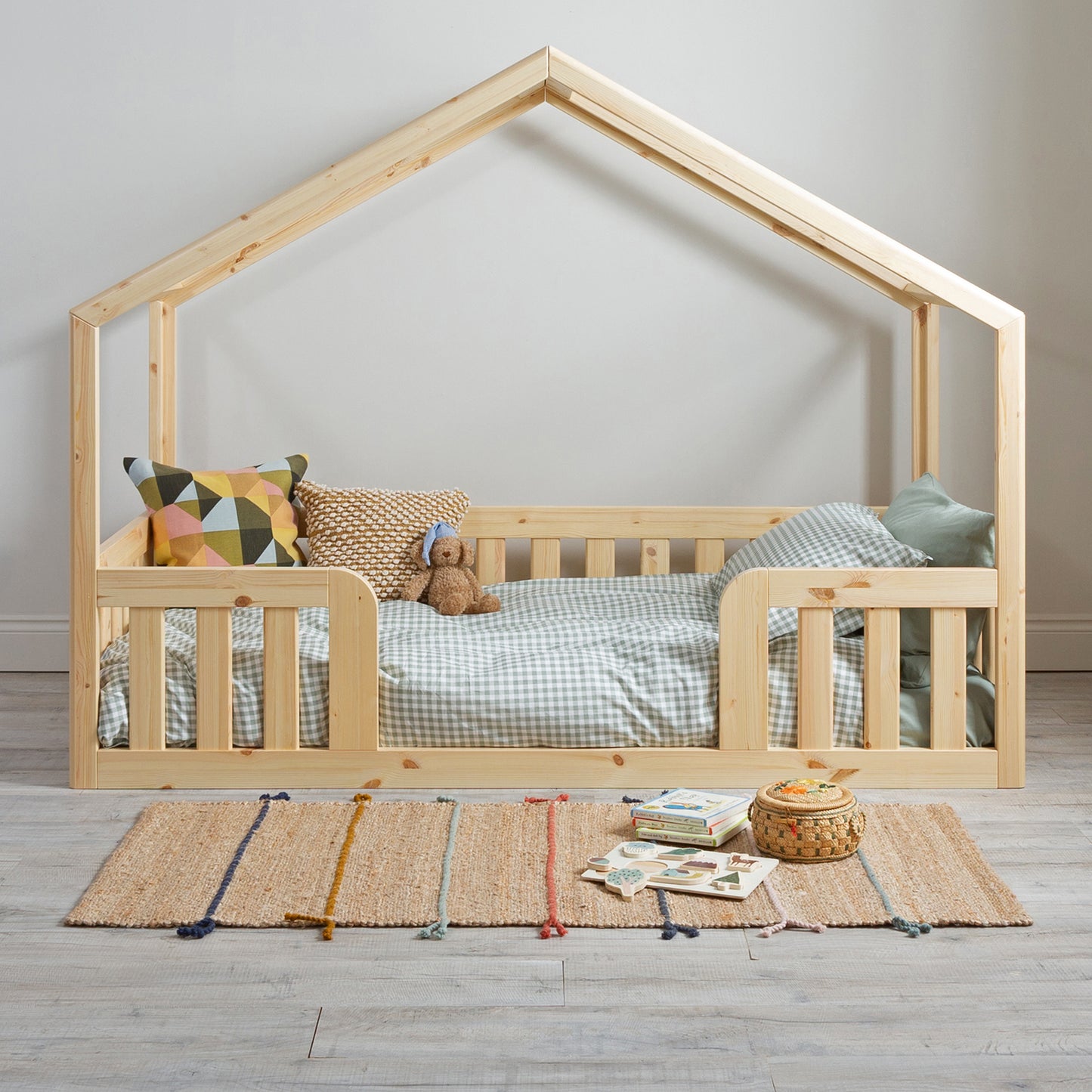 Roomix Transition umbaubares Hausbett Natur