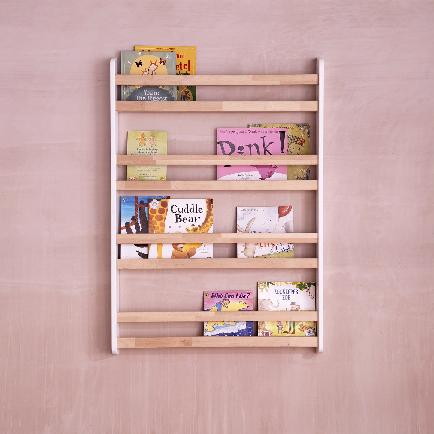 Montessori-Bücherregal zur Wandmontage