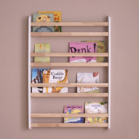 Montessori-Bücherregal zur Wandmontage