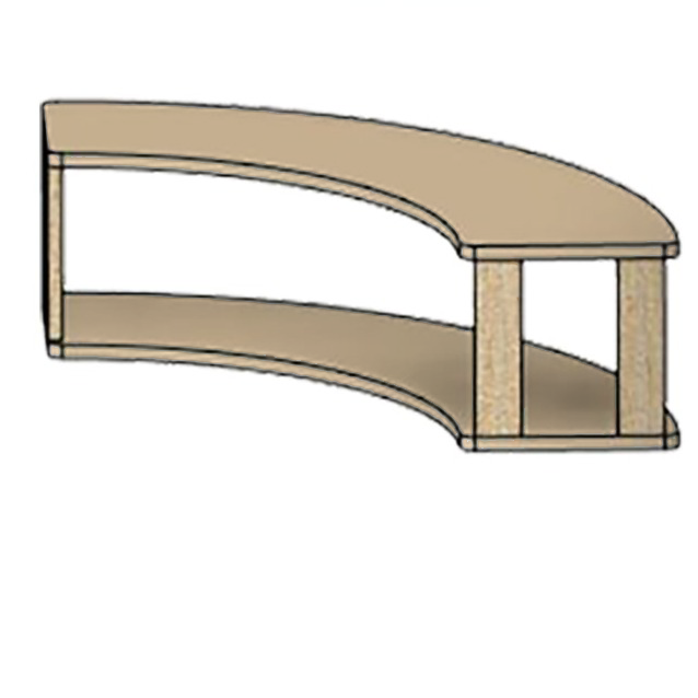 Kinderbogen: Zwei natürliche Regale