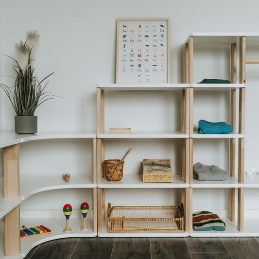 Create Your Own Modular Montessori Storage - Kids