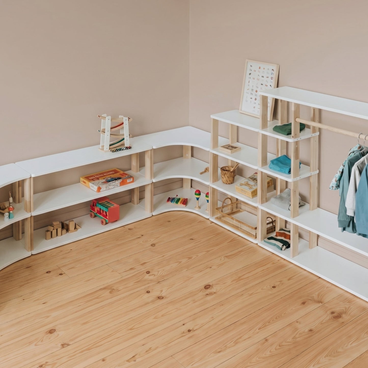Montessori Corner Shelves - Kids