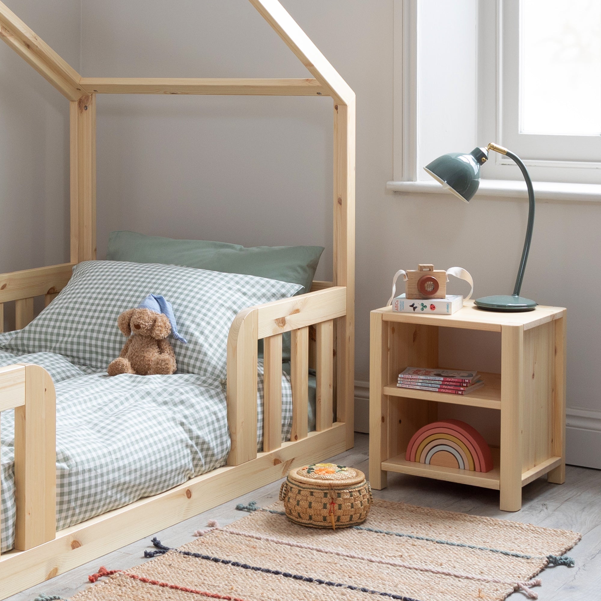 Roomix Transition Convertible House Bed Natural - Roomix Beds