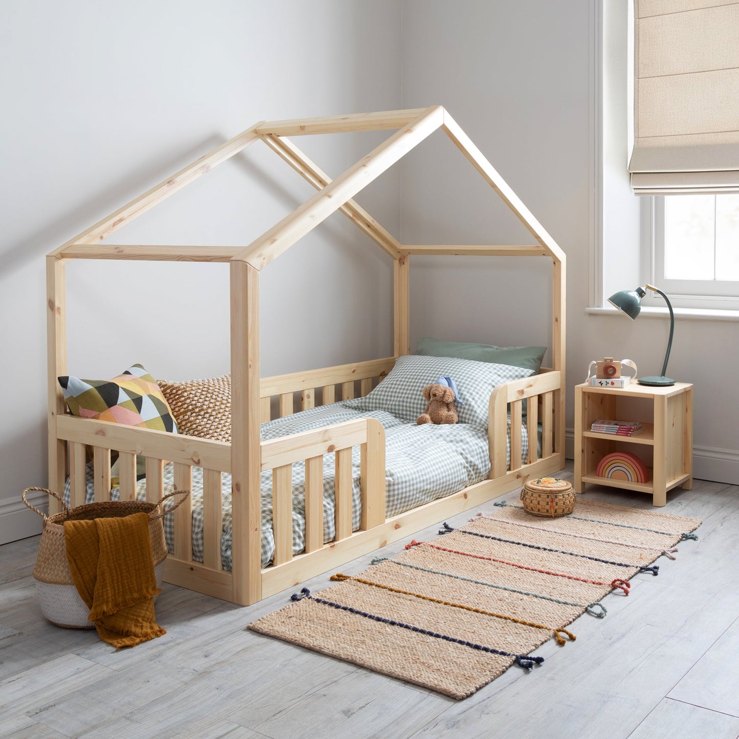 Roomix Transition Convertible House Bed Natural - Roomix Beds