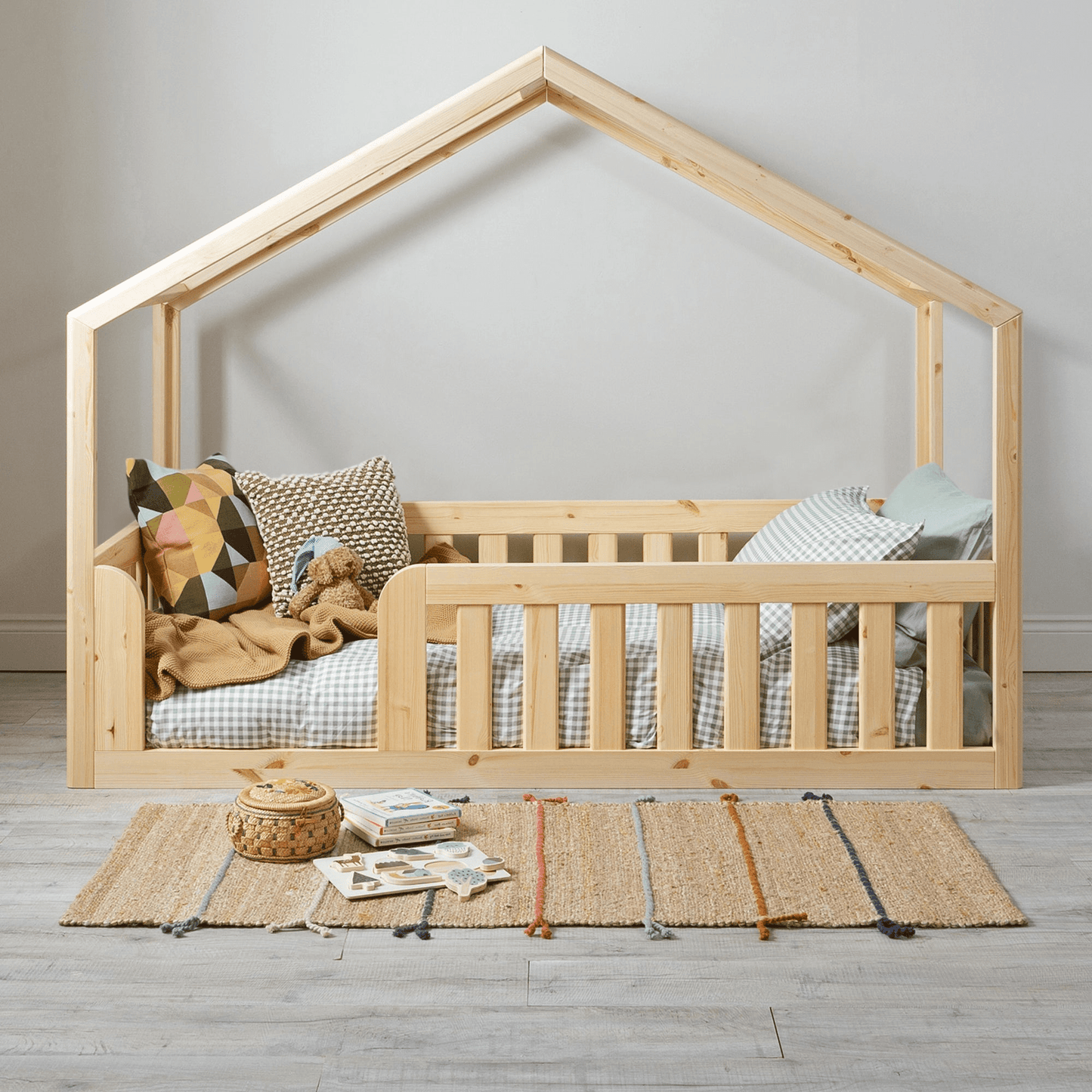 Roomix Transition Convertible House Bed Natural - Roomix Beds