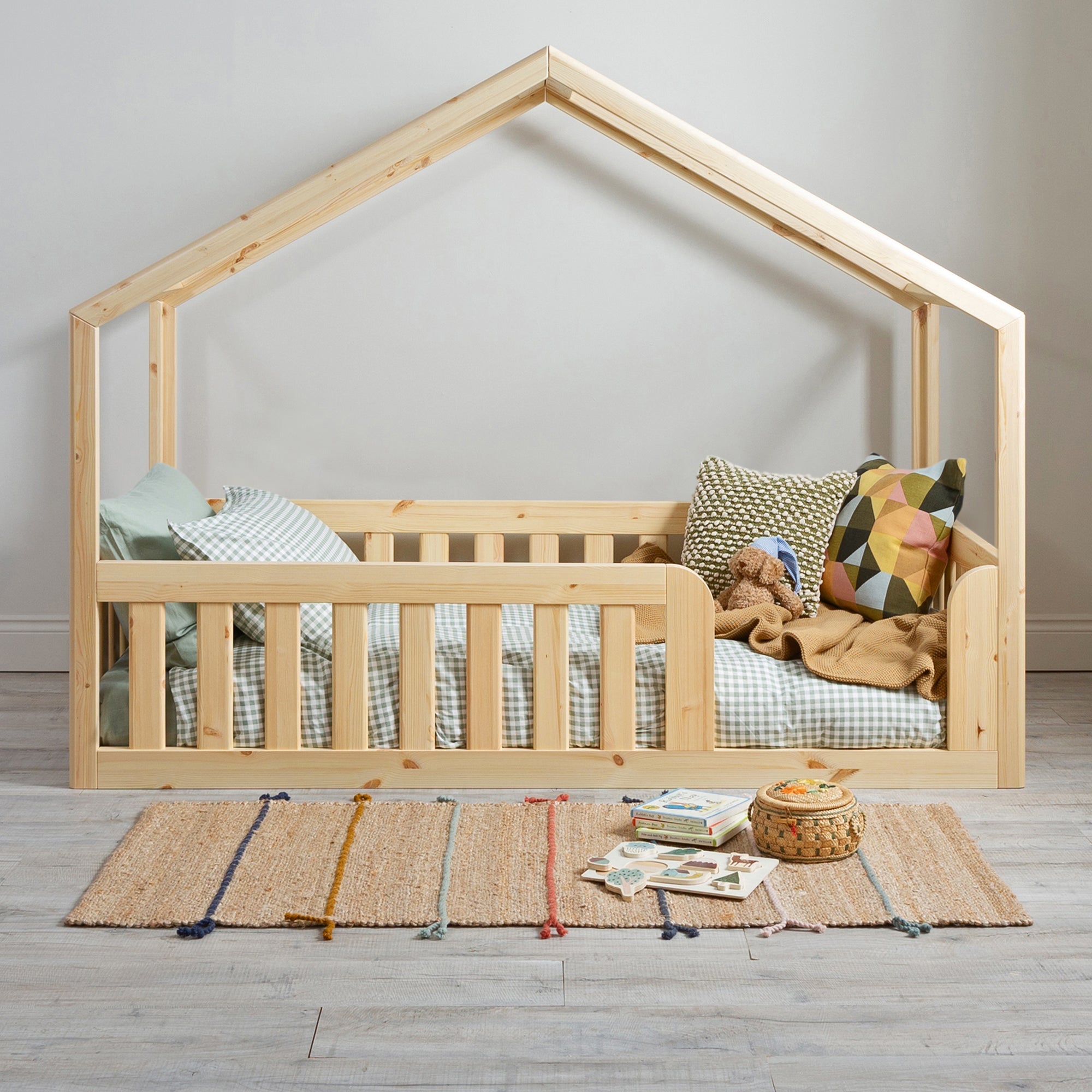 Roomix Transition Convertible House Bed Natural - Roomix Beds