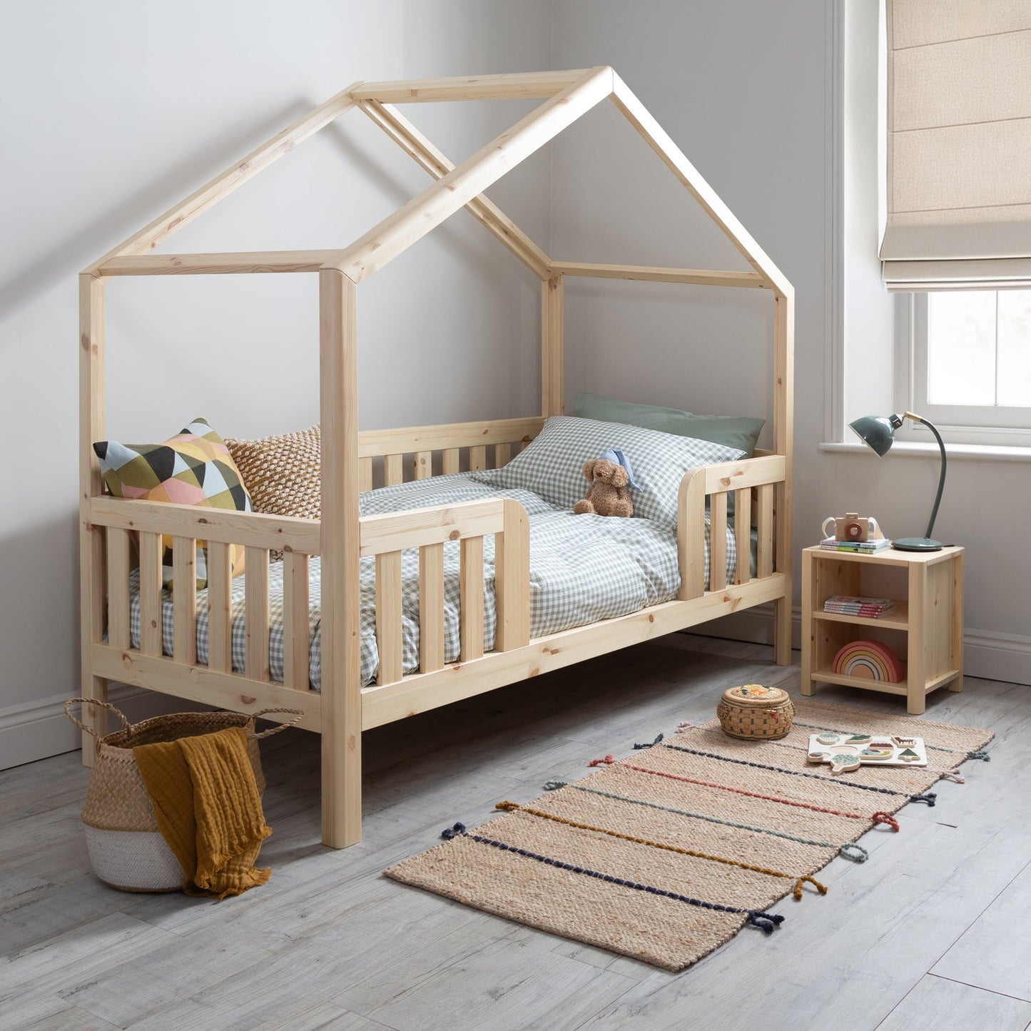 Roomix Transition Elevated House Bed Natural - Roomix Beds