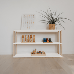 Shelving unit: Three Shelves White -